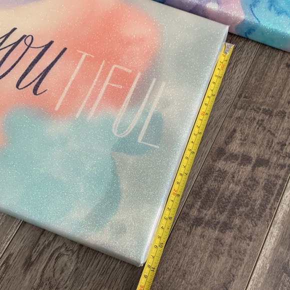 Sparkly wall art with motivational sayings - Picture 9 of 11